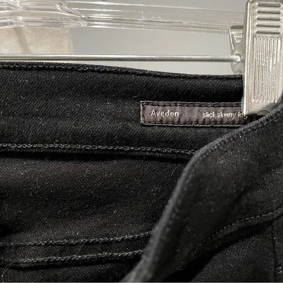 NEW COH Citizens of Humanity Avedon Slick Skinny Ultra Black Jeans Size 25 NWOT