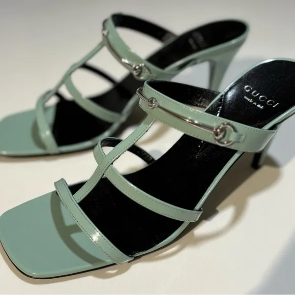 New Gucci Women's Slim Horsebit Slide Sandals | Size: 39 Brand New $920