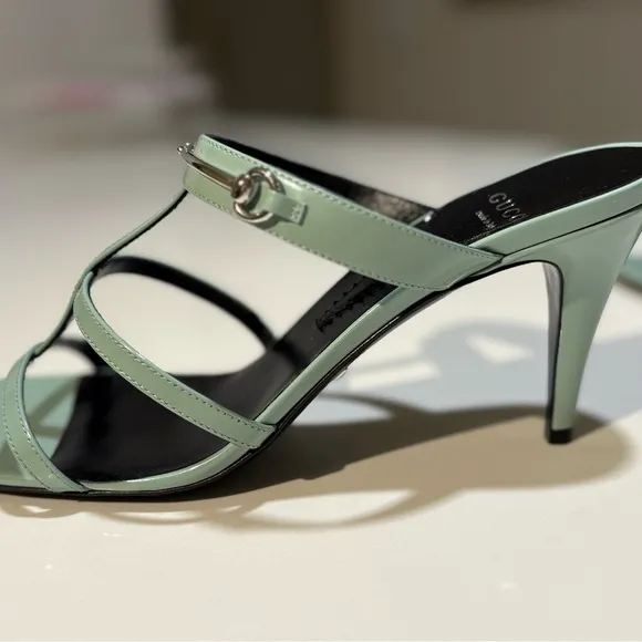 New Gucci Women's Slim Horsebit Slide Sandals | Size: 39 Brand New $920