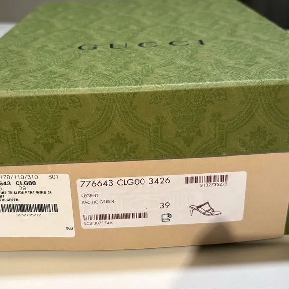 New Gucci Women's Slim Horsebit Slide Sandals | Size: 39 Brand New $920