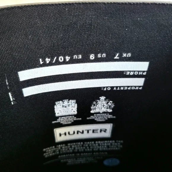 New, In Box, Hunter Women's Original Tall Black Rain Boots