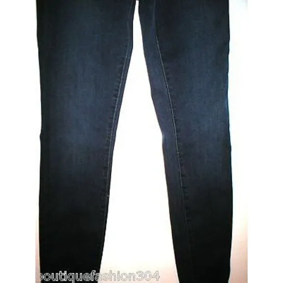 New J Brand Jeans Dark Blue Slim Skinny Womens 25 Fashion Designer USA
