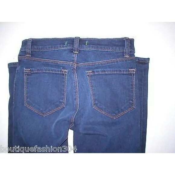 New J Brand Jeans Dark Blue Slim Skinny Womens 25 Fashion Designer USA