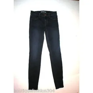 New J Brand Jeans Dark Blue Slim Skinny Womens 25 Fashion Designer USA