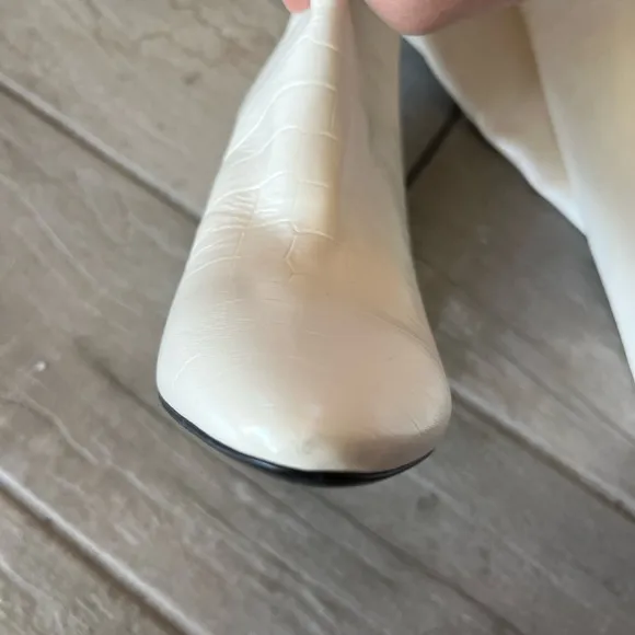 New Longchamp Elegant White Knee-High Women's Boots (38)