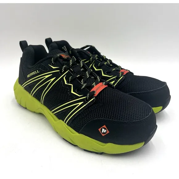 NEW Merrell FULLBENCH SUPERLITE AT Men's Work Shoes Black US Size 8.5 NIB