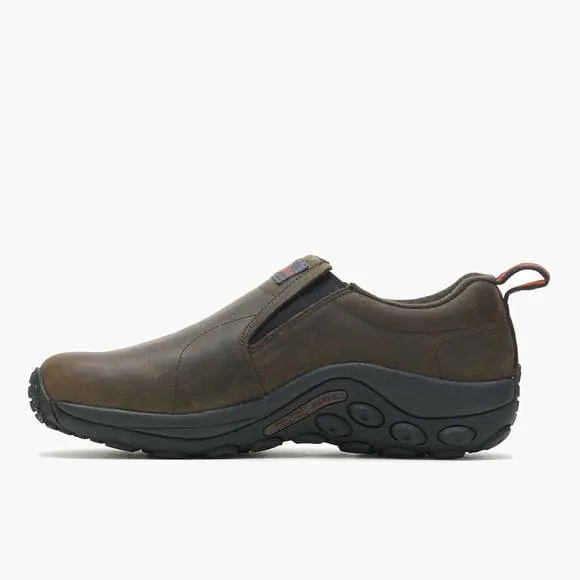 NEW MERRELL men's jungle moc leather sr work shoe in espresso