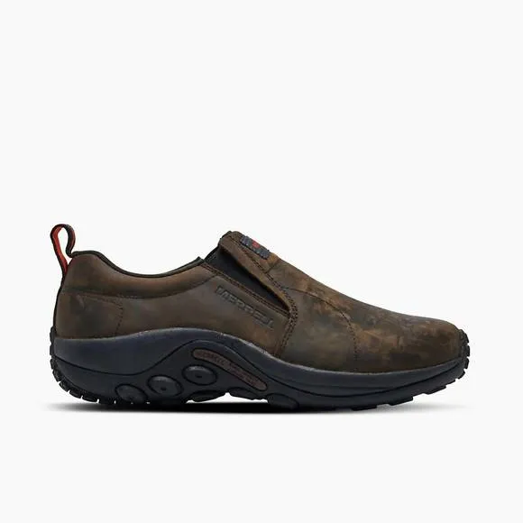 NEW MERRELL men's jungle moc leather sr work shoe in espresso