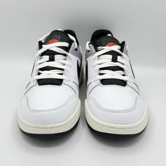 New Nike Men's 9.5 Full Force Low Casual Shoes - White Black FB1362 101