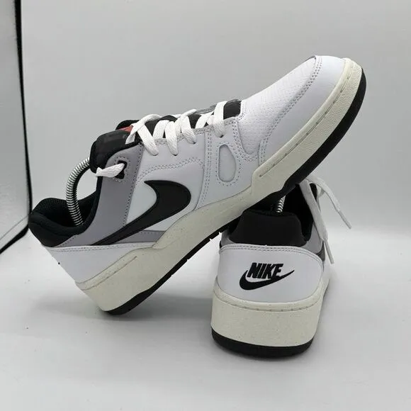 New Nike Men's 9.5 Full Force Low Casual Shoes - White Black FB1362 101