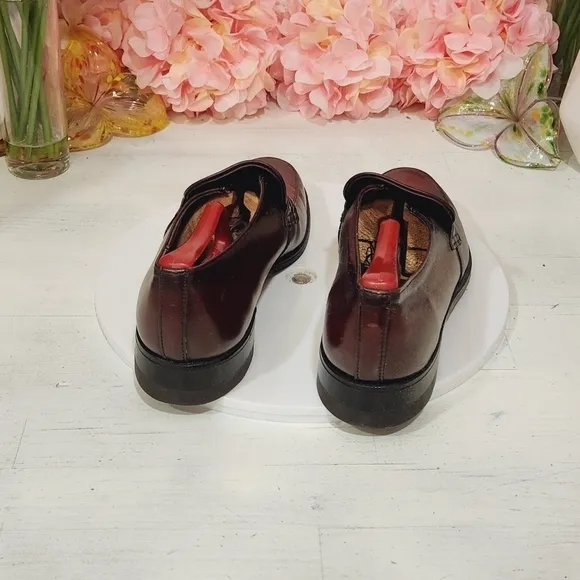 New Old Stock NOS Vintage Nunn Bush Brown Leather Loafer Slip On Shoes Sz 8.5D