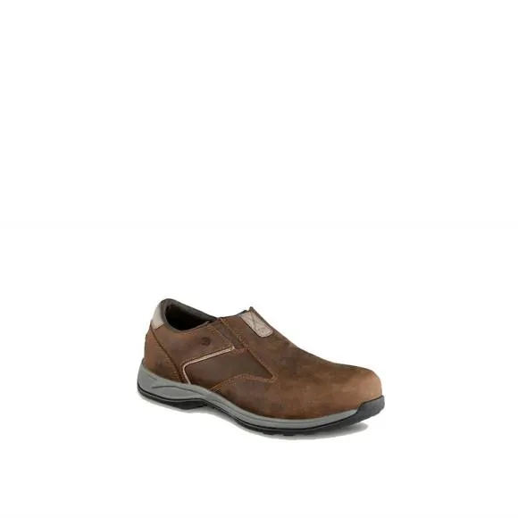 NEW RED WING SHOES men's comfortpro composite toe slip on work shoes in brown