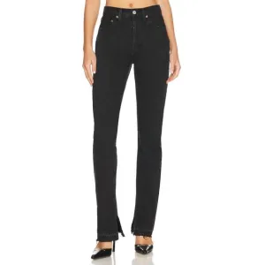 NEW RE/DONE 70s high skiny boot jean in washed black