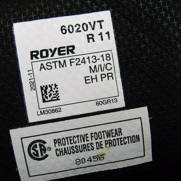 NEW ROYER 8&quot; Ventura Thinsulate Work Boots Waterproof Composite Toe Cap Size 11
