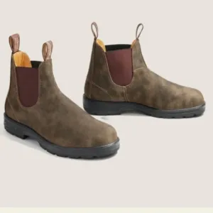 New Size 10.5 Blundstone Chelsea Boots Style #585 Rustic Brown