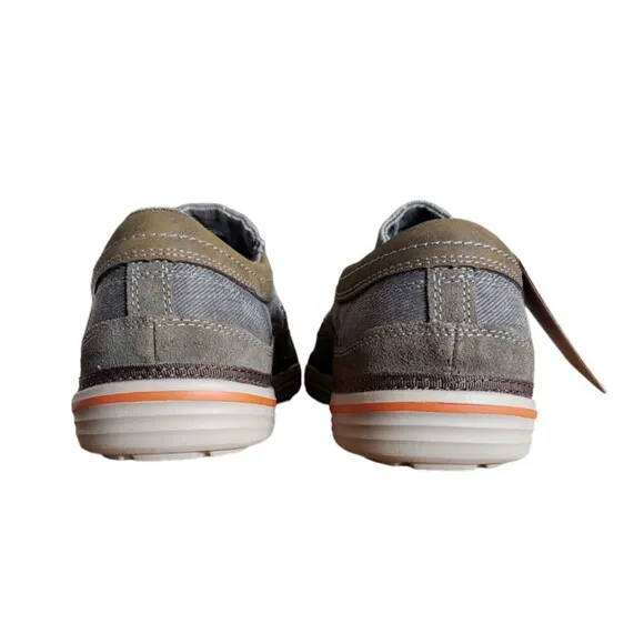 New Skechers Men's Expected Avillo Relaxed-Fit Khaki Slip-On 64109/Gray Size 9.5