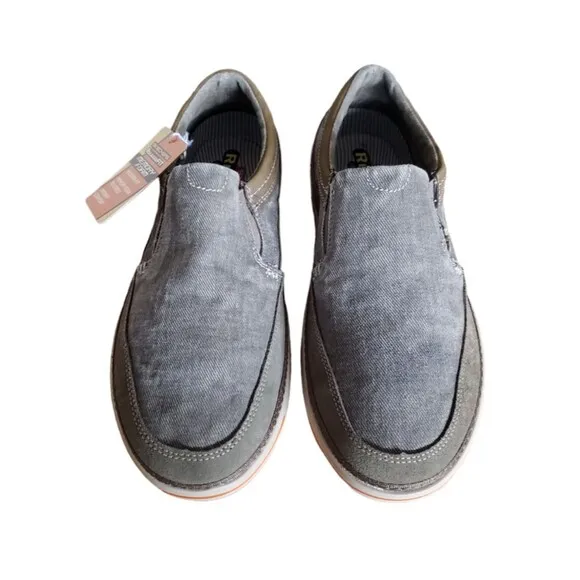 New Skechers Men's Expected Avillo Relaxed-Fit Khaki Slip-On 64109/Gray Size 9.5