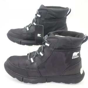 NEW Sorel Explorer II Carnival Sport Waterproof Boots Black Women's Size 11