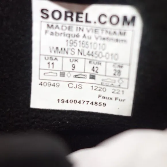 NEW Sorel Explorer II Carnival Sport Waterproof Boots Black Women's Size 11