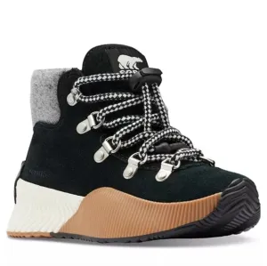 NEW Sorel Kids' Out N About Conquest Waterproof Boot Black Gray Tan