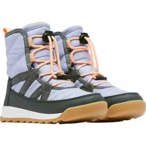 NEW Sorel Sizes 1-7 Kids' Whitney II Short Lace Winter Boots - Black/ Lavender