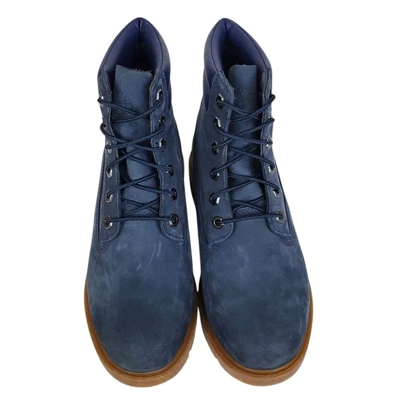 New Timberland womens 8.5 linden woods 6 in nubuck lace up boots waterproof navy