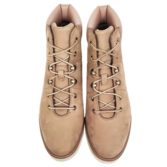 New Timberland womens Keeley field nubuck lace up mid hiking boots taupe outdoor