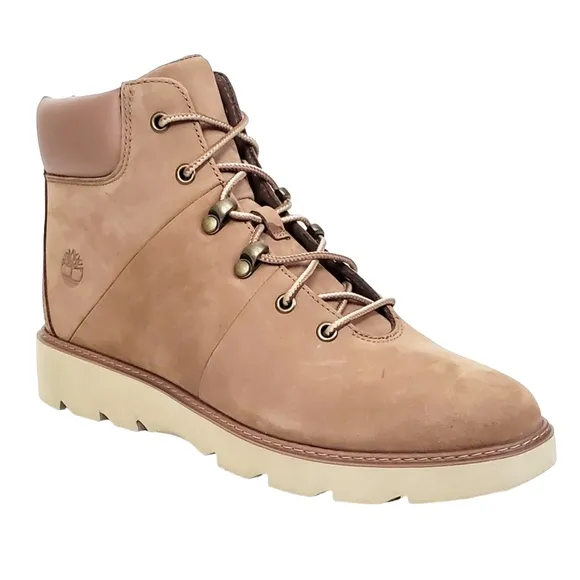 New Timberland womens Keeley field nubuck lace up mid hiking boots taupe outdoor