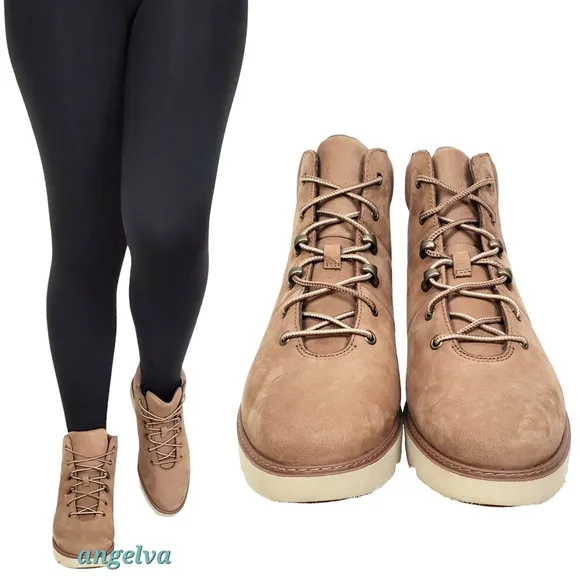 New Timberland womens Keeley field nubuck lace up mid hiking boots taupe outdoor