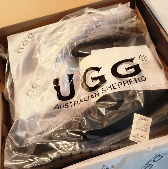 New!! UGG Premium Double Bow- Black- Size 10