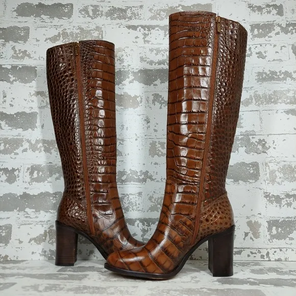 NEW Vince Camuto x Fashion Pearlanie Jackson Tall Shaft Leather Boots B197