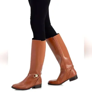 New w/Box INC International Concepts Faron Vegan Leather Knee High Riding Boots