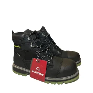 New Wolverine Floorhand LX Steel Cap Toe 6&quot; Mens Black Leather Work Boots 11 WP