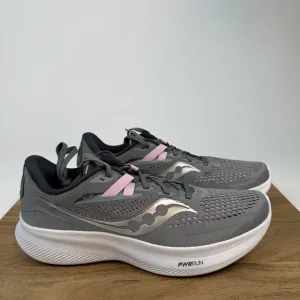 New Womens Saucony Ride 15 Gray Athletic Running Sneakers Shoes Size 11 M