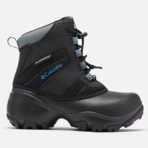 new!Columbia youth rope tow Kids' Black Waterproof Boots sz 4