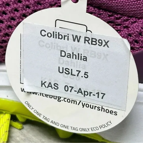 NEW IceBug Colibri RBX9 Purple Sneaker Trail Running Hiking Shoes Women Size 7.5