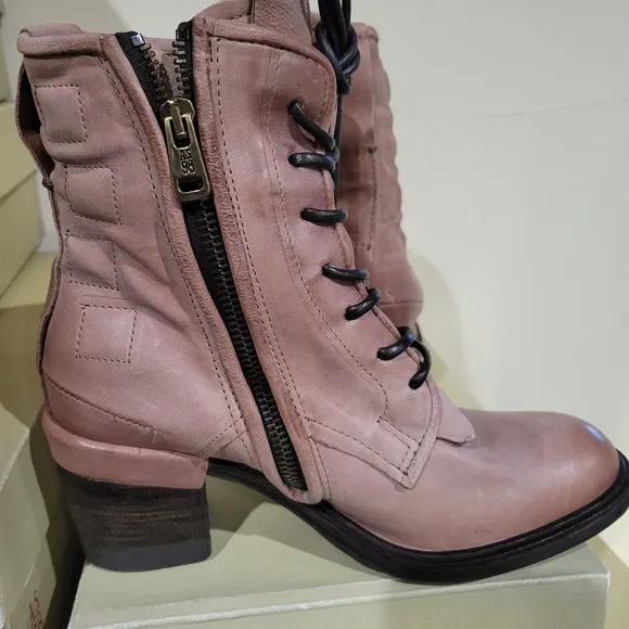 NIB A.S.98 JALEN Women's Pink Ankle Boots 38