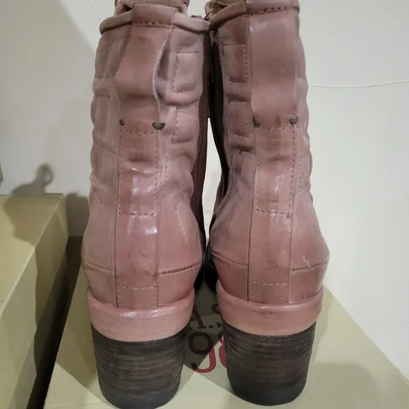 NIB A.S.98 JALEN Women's Pink Ankle Boots 38