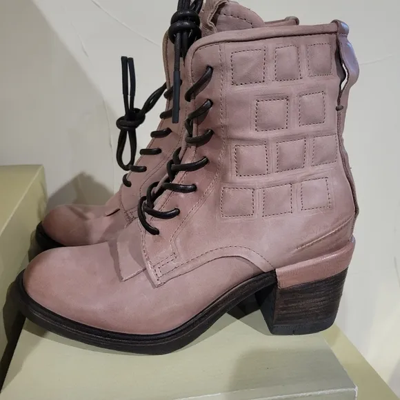 NIB A.S.98 JALEN Women's Pink Ankle Boots 38