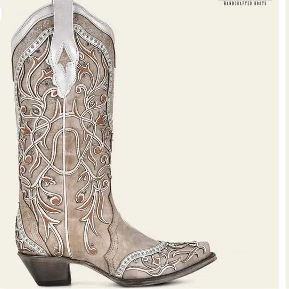 NIB Corral White Cowgirl Western Boots