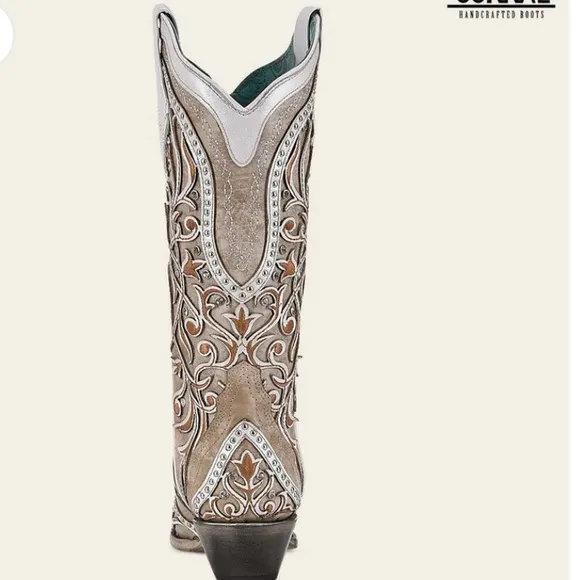 NIB Corral White Cowgirl Western Boots
