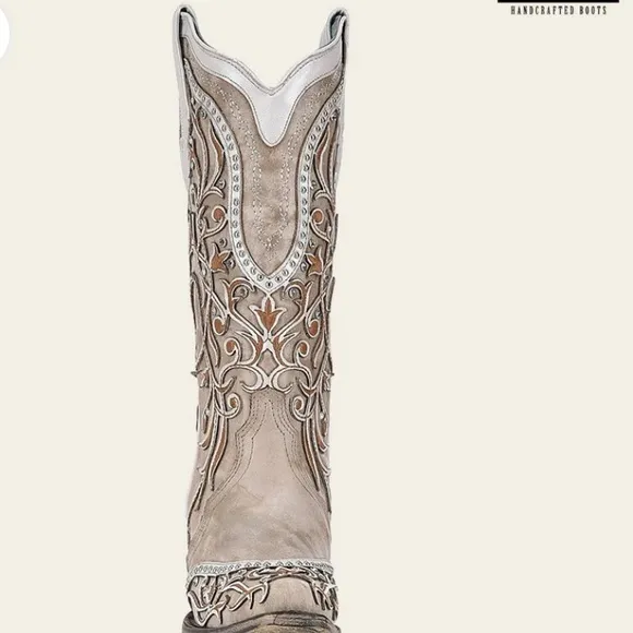 NIB Corral White Cowgirl Western Boots