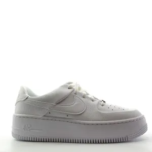 Nike Air Force 1 Sage Low Triple White Sneakers AR5339 100 Womens Size 9