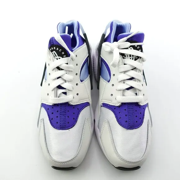 Nike Air Huarache White Aluminum Black Sneakers DH4439 100 Womens Size 7