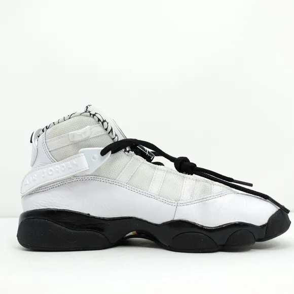 Nike Air Jordan 6 Rings GS White Black Gold DJ6163-107 6Y Women's 7.5