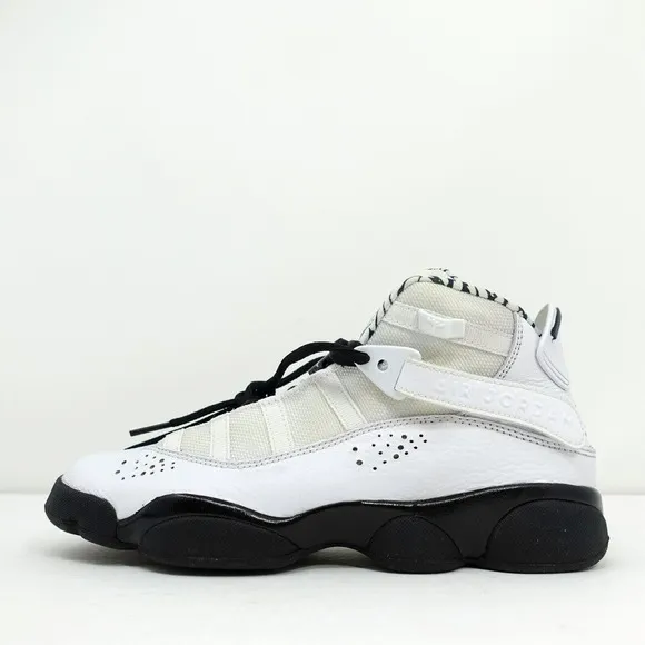 Nike Air Jordan 6 Rings GS White Black Gold DJ6163-107 6Y Women's 7.5
