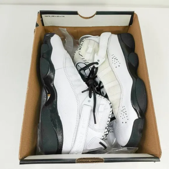 Nike Air Jordan 6 Rings GS White Black Gold DJ6163-107 6Y Women's 7.5