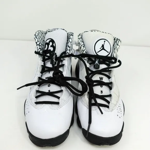 Nike Air Jordan 6 Rings GS White Black Gold DJ6163-107 6Y Women's 7.5