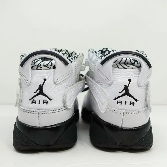 Nike Air Jordan 6 Rings GS White Black Gold DJ6163-107 6Y Women's 7.5