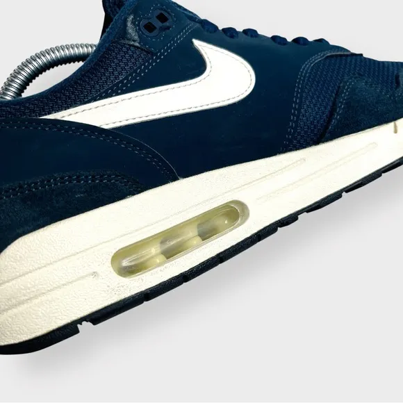 Nike Air Max 1 Armory Navy Shoes, AH8145-401, 2018 Size 12, AM1 Mesh Suede Clean